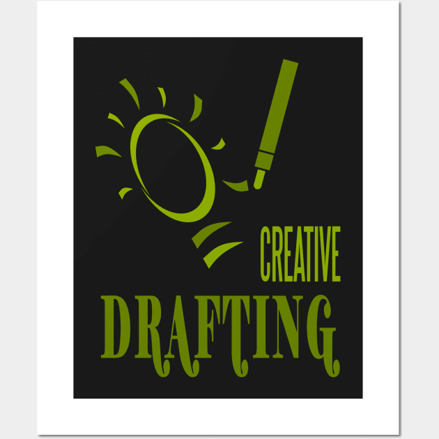 creative drafting Wall Art by taniplusshop